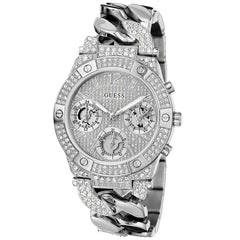 Guess Women's Trend Silver Tone Multi-function