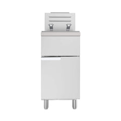 Heavy-Duty 120K BTU Commercial Stainless Steel Natural Gas Deep Fryer With Baskets (SAK97012)