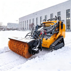 Heavy-Duty 41-Inch Hydraulic Skid Steer Broom Sweeper Attachment With Angle Tilt (SAK20963)