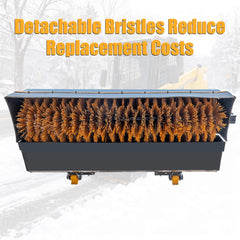 72-Inch Industrial Skid Steer Sweeper Attachment