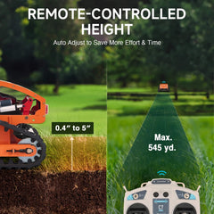 Heavy-Duty 9HP Commercial Remote-Controlled Gasoline-Powered Mower (SAK92146)