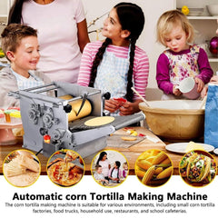 Heavy-Duty Electric Tortilla Maker With Two Molds And Adjustable Thickness (SAK80736)