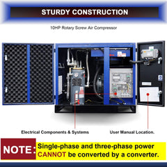Heavy-Duty Industrial Rotary Screw Air Compressor (SAK04891)
