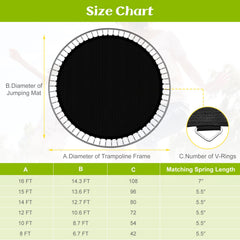 High-Elastic PP Replacement Jumping Mat-14 ft