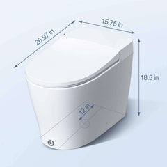 Alora Heavy-DutyHigh-Power Flush Smart Toilet With Built-In Bidet And Elongated Heated Seat (SAK13684)