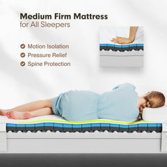 75L x 54W x 8H Memory Foam Mattress with Jacquard Fabric Cover