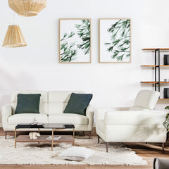 Modern Couched Sofa set with Adjustable Headrest