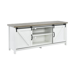 TV Stand Media Center Console Cabinet with Sliding Barn Door