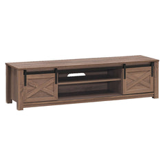65 Inch Flat Sliding Barn Door TV Stand
