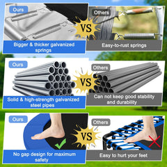 Outdoor Trampoline with Safety Closure Net-15 ft