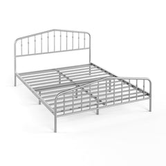 Queen Size Metal Bed Frame Slat Platform