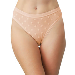 Star Mesh High Leg Bikini