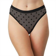 Star Mesh High Leg Bikini