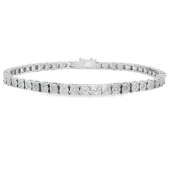 Lab Grown Diamond Tennis Bracelet Sterling Silver