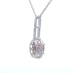 .45ct Ruby Diamond Fashion Pendants 10KT White Gold