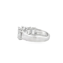 4.00ct Lab Grown Diamond Eng Only 14KT White Gold