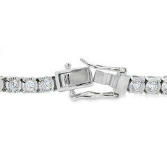 Lab Grown Diamond Tennis Bracelet Sterling Silver