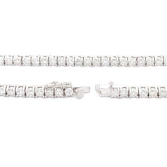 6.85ct Moissanite Tennis Necklace Sterling Silver