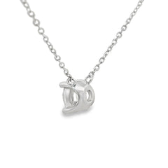1.00ct Lab Grown Diamond Pendant Sterling Silver