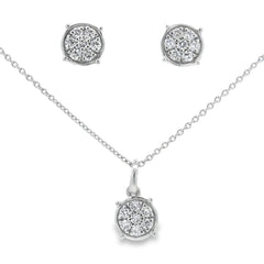 .63ct Lab Grown Diamond Jewelry sets Sterling Silver