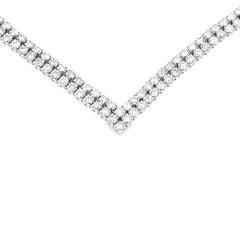 7.00ct Diamond Tennis Necklace 14KT White Gold