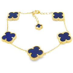 Lapis Lazuli Bracelet Sterling Silver
