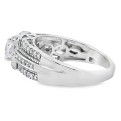 1.53ct Lab Grown Diamond Eng Only 10KT White Gold