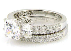 1.05ct Engagement Ring Set 18KT White Gold