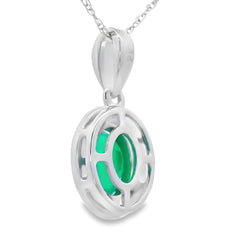 Chalcedony Diamond Fashion Pendants 10KT White Gold