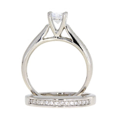 Cubic Zirconia CZ SS Bridal Sterling Silver