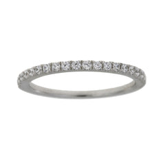 Cubic Zirconium Wedding Band Ring Sterling Silver
