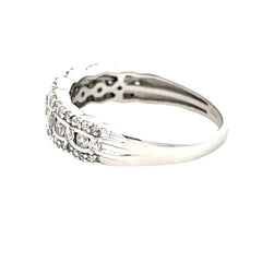 .50ct Diamond Wedding Band Ring 14KT White Gold