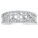 .50ct Diamond Fashion band rings 10KT White Gold