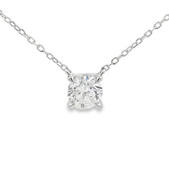 1.00ct Lab Grown Diamond Pendant Sterling Silver