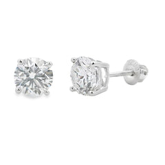 2.00ct Lab Grown Diamond Stud Earrings 14KT White Gold
