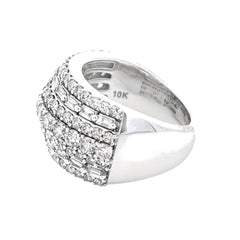 3.00ct Diamond Wedding Band Ring 10KT White Gold