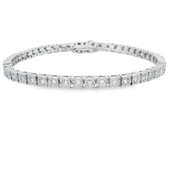 Lab Grown Diamond Tennis Bracelet Sterling Silver