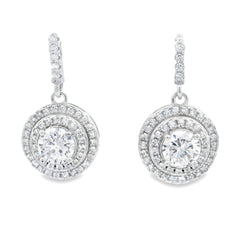 Cubic Zirconia Earrings Sterling Silver