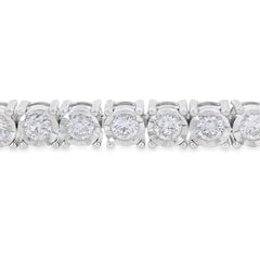 Lab Grown Diamond Tennis Bracelet Sterling Silver