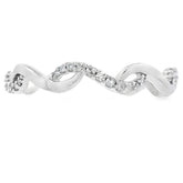 .17ct Diamond Wedding Band Ring 14KT White Gold