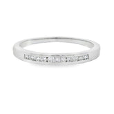 .11ct Diamond Wedding Band Ring 14KT White Gold