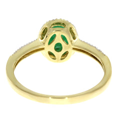 .94ct Emerald Diamond Ring 14KT Yellow Gold