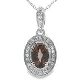 .42ct Quartz Diamond Fashion Pendants 10KT White Gold