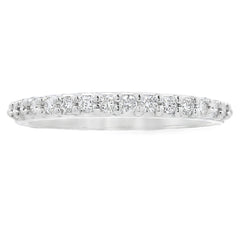 Genuine .25ct Diamond Wedding Band Ring 14KT White Gold