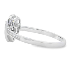 .46ct Quartz Diamond Ring 10KT White Gold