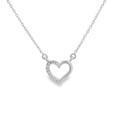 .03ct Diamond Heart Love Pendant 14KT White Gold