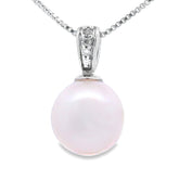 .01ct Pearl Diamond Fashion Pendants 10KT White Gold