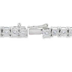 Lab Grown Diamond Tennis Bracelet Sterling Silver