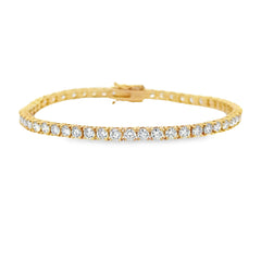5.50ct Diamond Tennis Bracelet 18KT Yellow Gold
