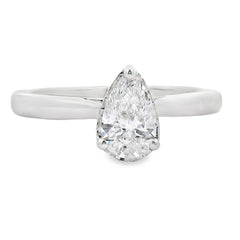 Natural .50ct Lab Grown Diamond 10KT White Gold
